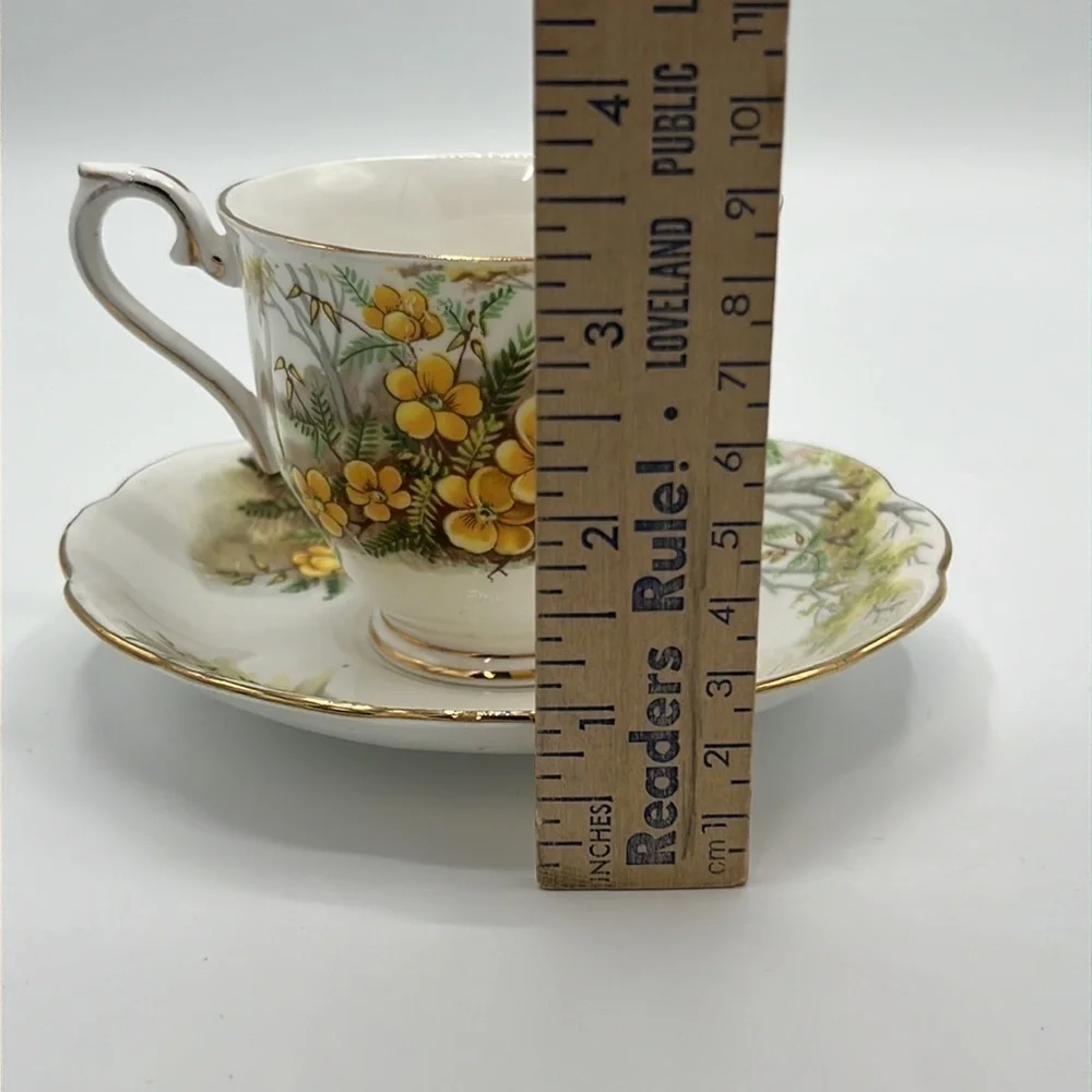 ROYAL ALBERT BONE CHINA MADE IN ENGLAND PARTRIDGE PEA TEACUP AND SAUCER SET Tea
